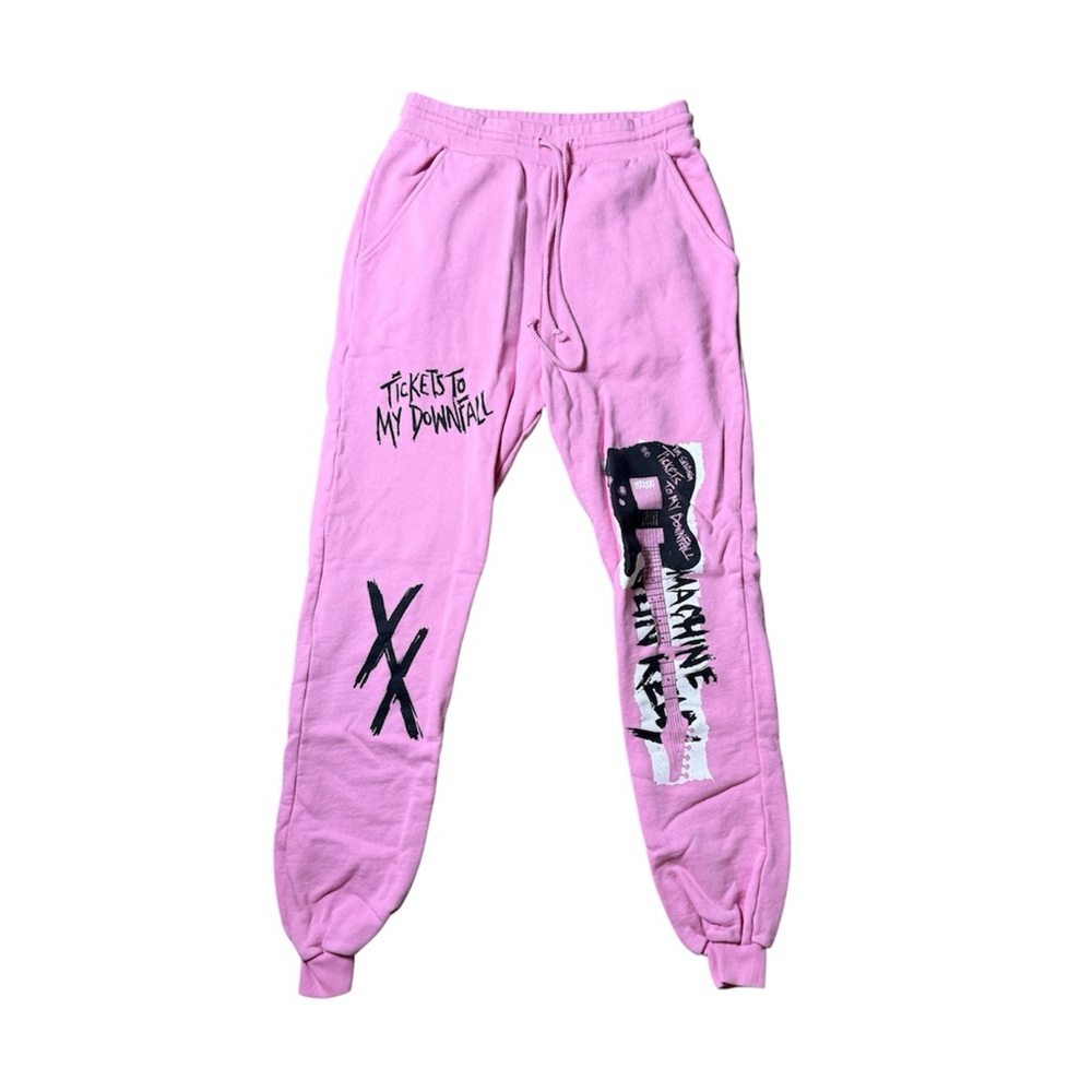 Machine Gun Kelly tickets to my downfall pink sweatpants rare